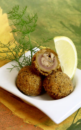 olive ripiene di carne al tartufo Liva Fritta